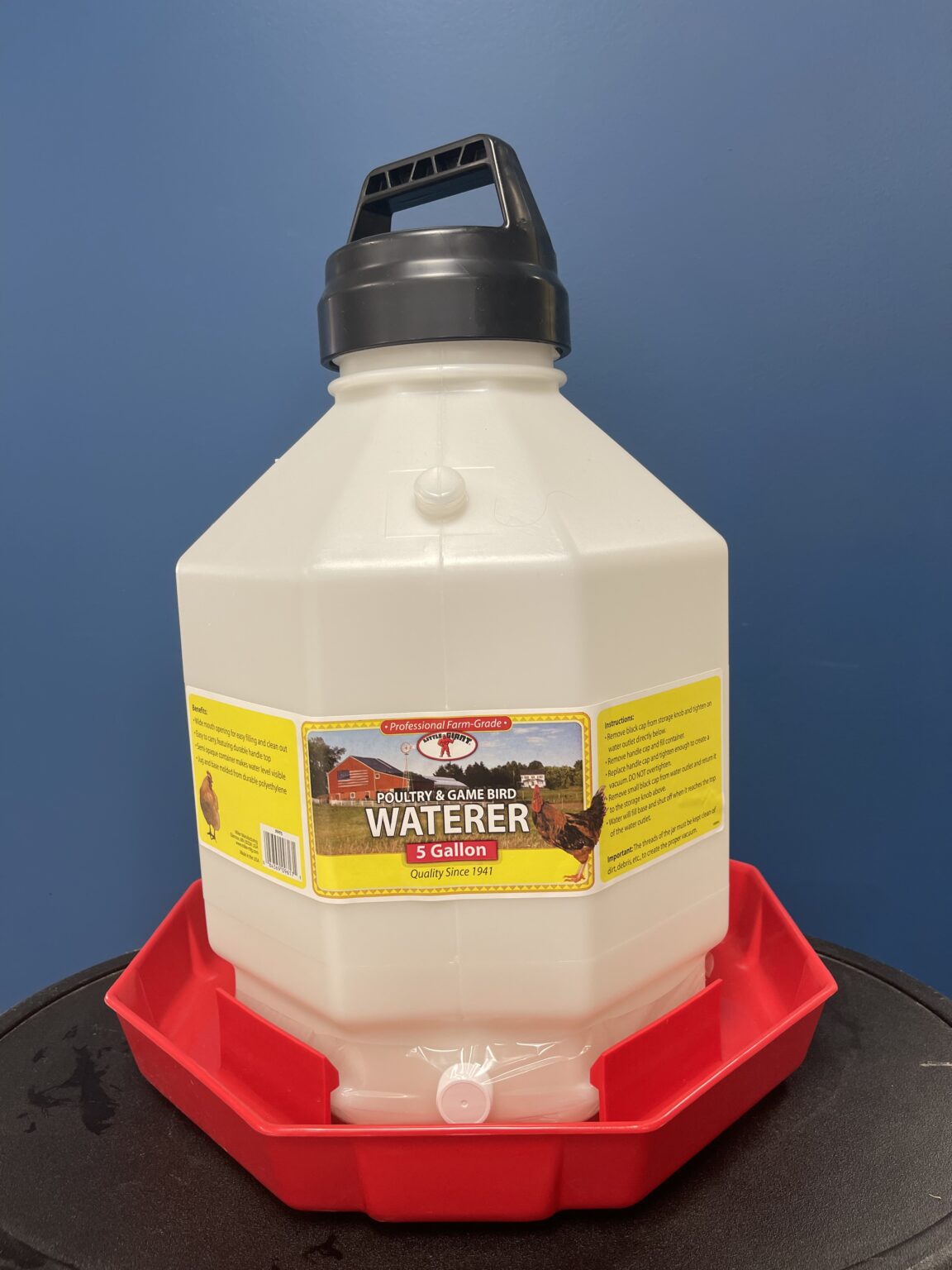 5 Gallon Poultry and Game Bird Waterer Foster's Seed & Feed